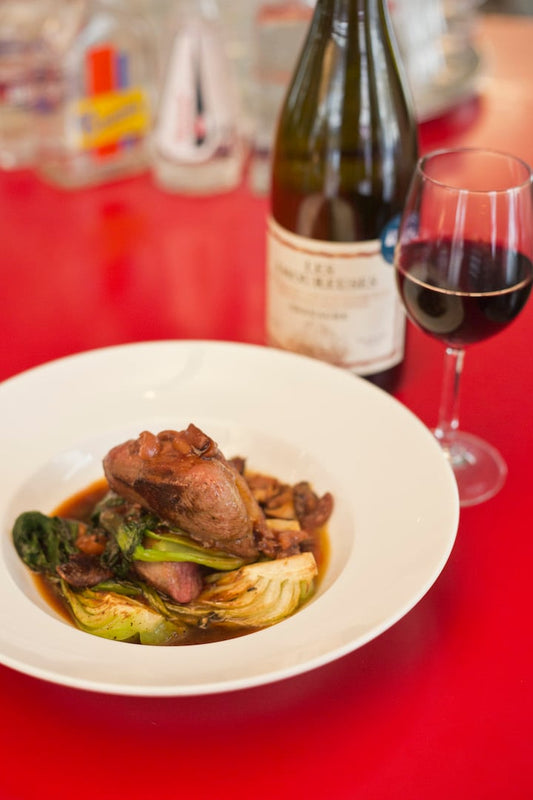 Prêt Chef / Magret de canard aux cerises et bok choy