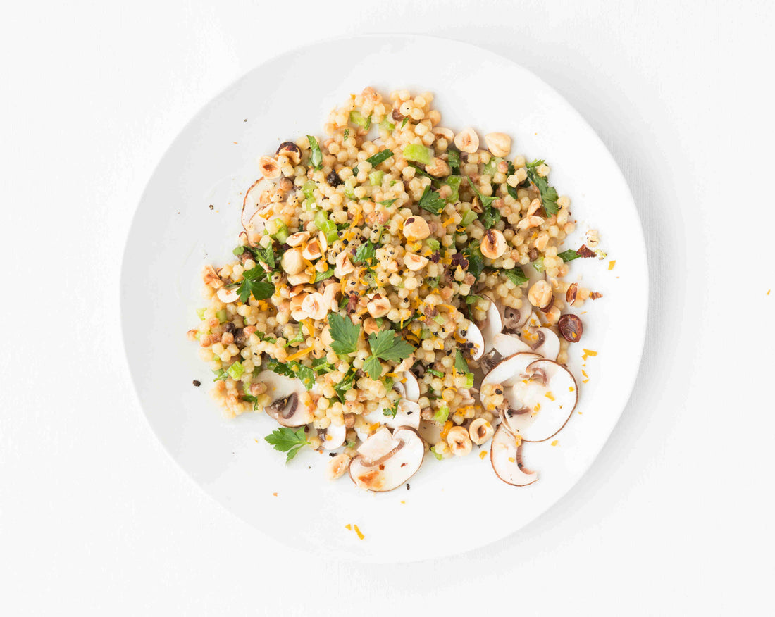 Pâtes champignon-noisette