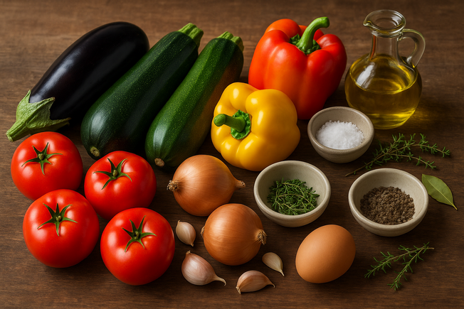 Ingredientes da ratatouille